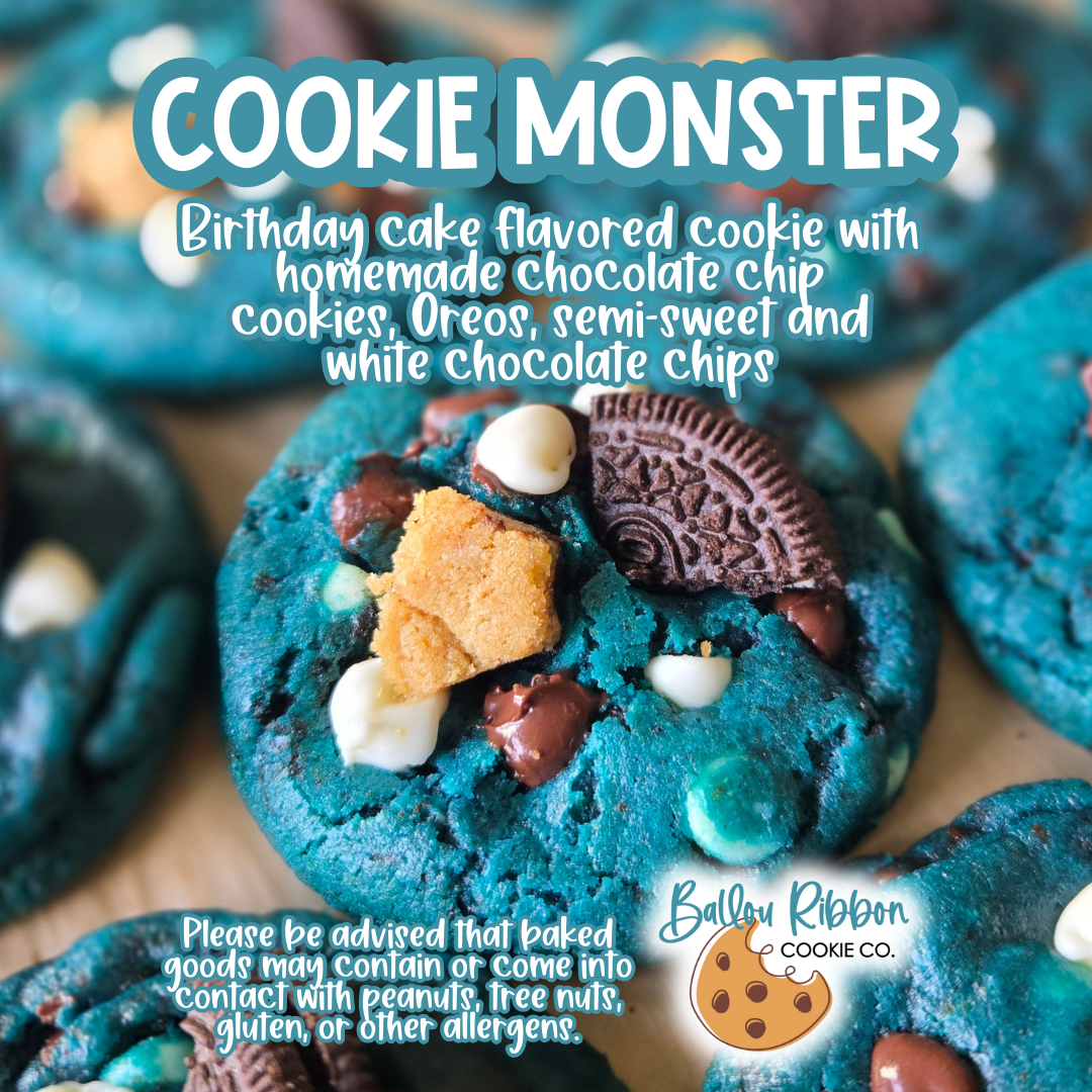 Birthday cake flavored cookie with homemade chocolate chip cookies, Oreos, semi-sweet and white chocolate chips