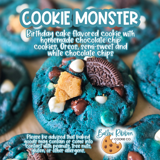 Birthday cake flavored cookie with homemade chocolate chip cookies, Oreos, semi-sweet and white chocolate chips